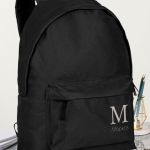 Σχολική Τσάντα Γυμνασίου και Λύκειου, Μαύρο Χρώμα, Minimal