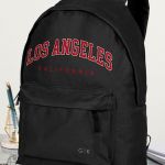 Σχολική Τσάντα Γυμνασίου και Λύκειου, Μαύρο Χρώμα, Los Angeles