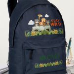 Σχολική Τσάντα Δημοτικού, Μπλε Χρώμα, Stay Wild