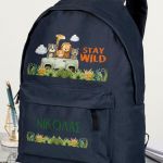 Σχολική Τσάντα Δημοτικού, Μπλε Χρώμα, Stay Wild