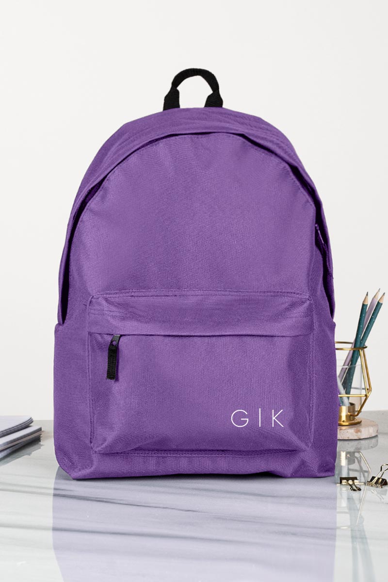 Σχολική Τσάντα Γυμνασίου και Λύκειου, Μωβ Χρώμα, Minimalist