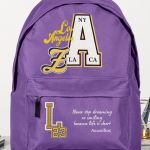 Σχολική Τσάντα Δημοτικού και Γυμνασίου, Μωβ Χρώμα, LA