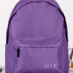 Σχολική Τσάντα Γυμνασίου και Λύκειου, Μωβ Χρώμα, Minimalist