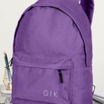 Σχολική Τσάντα Γυμνασίου και Λύκειου, Μωβ Χρώμα, Minimalist