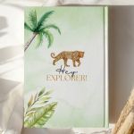 Σκληρόδετο Premium Τετράδιο με Σχέδιο Ζώα της Ζούγκλας