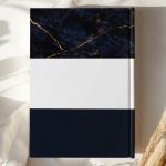 Σκληρόδετο Premium Τετράδιο με Σχέδιο Blue Black Notes