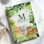 Σκληρόδετο Premium Τετράδιο με Σχέδιο Ζώα της Ζούγκλας