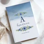 Σκληρόδετο Premium Τετράδιο με Σχέδιο Blue Anthesis