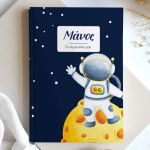Σκληρόδετο Premium Τετράδιο με Σχέδιο Αστροναύτης