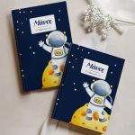 Σκληρόδετο Premium Τετράδιο με Σχέδιο Αστροναύτης