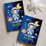 Σκληρόδετο Premium Τετράδιο με Σχέδιο Αστροναύτης στο Σύμπαν