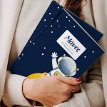 Σκληρόδετο Premium Τετράδιο με Σχέδιο Αστροναύτης