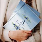 Σκληρόδετο Premium Τετράδιο με Σχέδιο Blue Anthesis