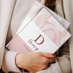 Σκληρόδετο Premium Τετράδιο με Σχέδιο Pink Marble