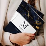 Σκληρόδετο Premium Τετράδιο με Σχέδιο Blue Black Notes
