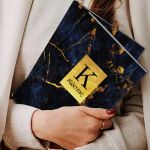 Σκληρόδετο Premium Τετράδιο με Σχέδιο Golden Name