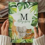 Σκληρόδετο Premium Τετράδιο με Σχέδιο Ζώα της Ζούγκλας