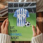 Σκληρόδετο Premium Τετράδιο με Σχέδιο Μπλε Παίχτης