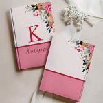 Σκληρόδετο Premium Τετράδιο με Σχέδιο Πολύχρωμα Λουλούδια