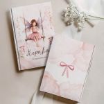 Σκληρόδετο Premium Τετράδιο με Σχέδιο Νεράιδα Στην Κούνια