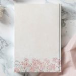 Σκληρόδετο Premium Τετράδιο με Σχέδιο Λουλουδένια Πεταλούδα