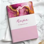 Σκληρόδετο Premium Τετράδιο με Σχέδιο Fuchsia Marble