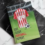 Σκληρόδετο Premium Τετράδιο με Σχέδιο Κόκκινος Παίχτης