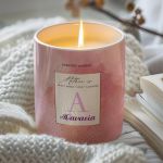 Αρωματικό Κερί, Χειροποίητο με Άρωμα Vanilla Cream, Pink Mom