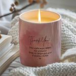 Αρωματικό Κερί, Χειροποίητο με Άρωμα Vanilla Cream, Pink Mom