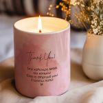 Αρωματικό Κερί, Χειροποίητο με Άρωμα Vanilla Cream, Pink Mom