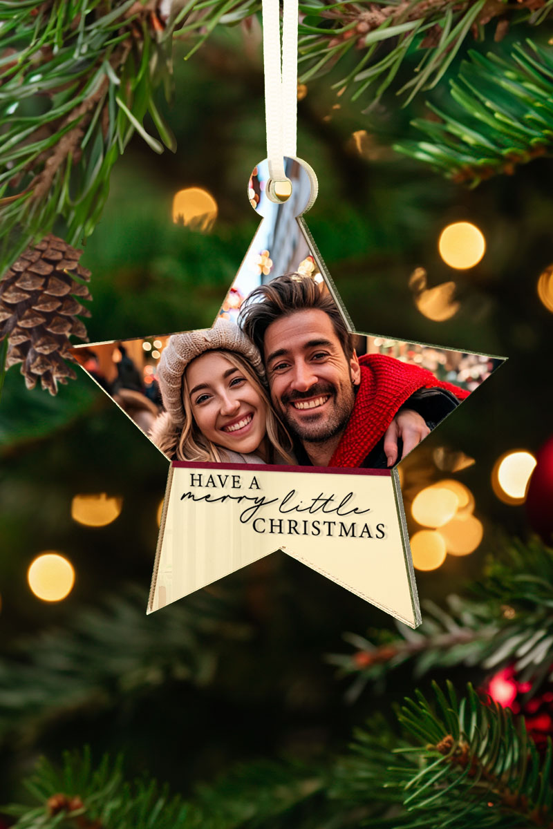 Στολίδι Χριστουγεννιάτικου Δέντρου με Όνομα, Merry Little Xmas