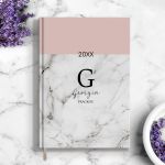 Επαγγελματική Ατζέντα - Ημερολόγιο με Σχέδιο Elegant Marble