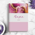 Προσωποποιημένη Ατζέντα - Ημερολόγιο με Σχέδιο Ματζέντα