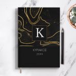 Προσωποποιημένη Ατζέντα - Ημερολόγιο με Σχέδιο Gold Lines