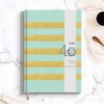 Επαγγελματική Ατζέντα - Ημερολόγιο με Σχέδιο Light Gold Lines