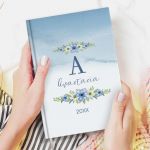 Προσωποποιημένη Ατζέντα - Ημερολόγιο με Σχέδιο Blue Blossom