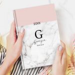 Επαγγελματική Ατζέντα - Ημερολόγιο με Σχέδιο Elegant Marble