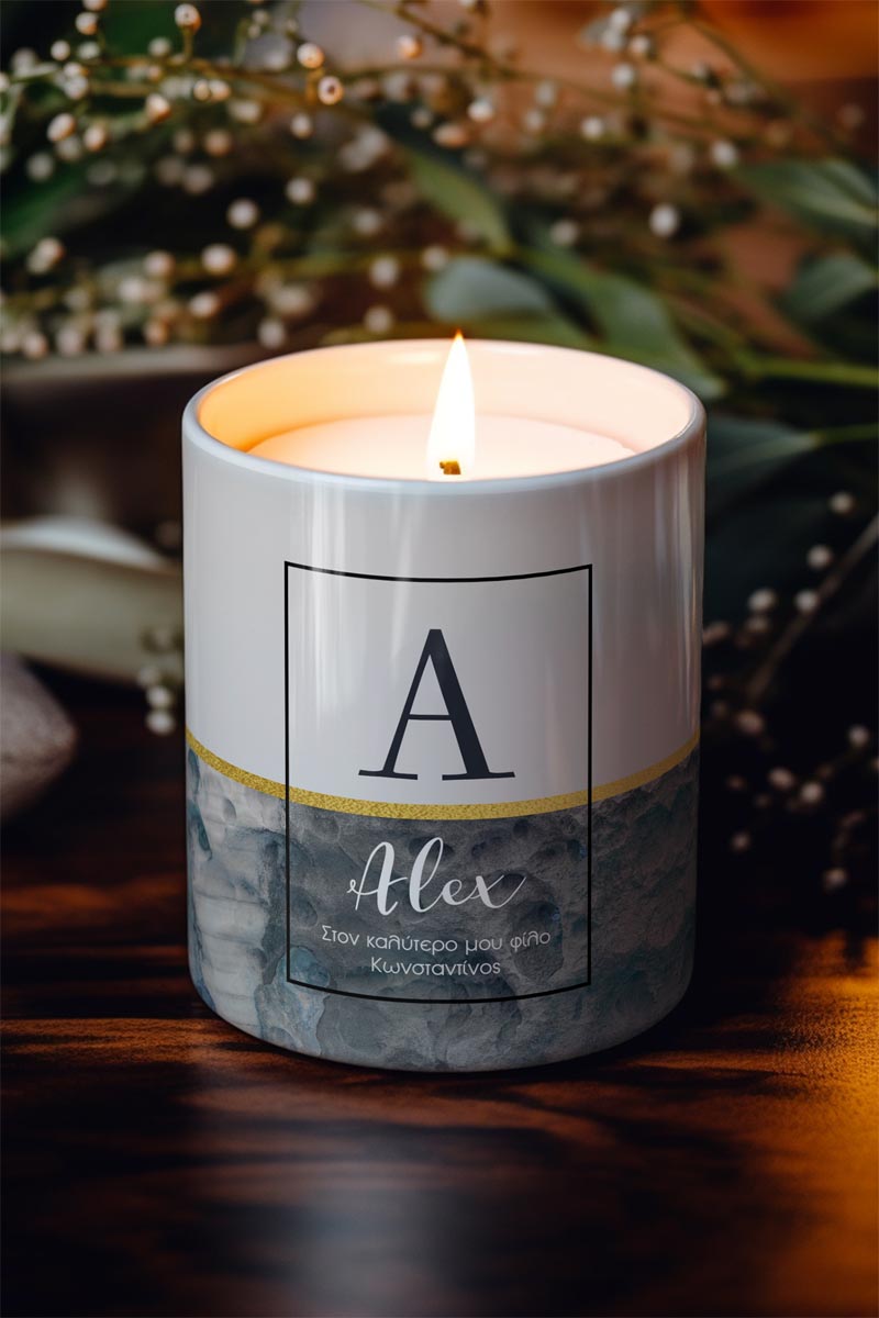 Αρωματικό Κερί, Χειροποίητο με Άρωμα Vanilla Cream, Hey Winter