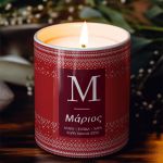 Αρωματικό Κερί, Χειροποίητο με Άρωμα Vanilla Cream, Let It Snow