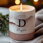 Αρωματικό Κερί, Χειροποίητο με Άρωμα Vanilla Cream, Mountains