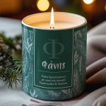 Αρωματικό Κερί, Χειροποίητο με Άρωμα Vanilla Cream, Fun Xmas