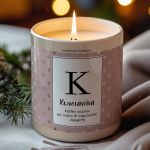 Αρωματικό Κερί, Χειροποίητο με Άρωμα Vanilla Cream, Wonderful