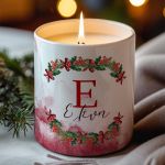 Αρωματικό Κερί, Χειροποίητο με Άρωμα Vanilla Cream, Poinsettia