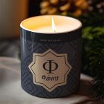 Αρωματικό Κερί, Χειροποίητο με Άρωμα Vanilla Cream, Xmas Star