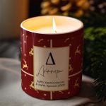Αρωματικό Κερί, Χειροποίητο με Άρωμα Vanilla Cream, Red Gift
