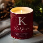 Αρωματικό Κερί, Χειροποίητο με Άρωμα Vanilla Cream, Gold Snow