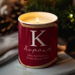 Αρωματικό Κερί, Χειροποίητο με Άρωμα Vanilla Cream, Gold Decor