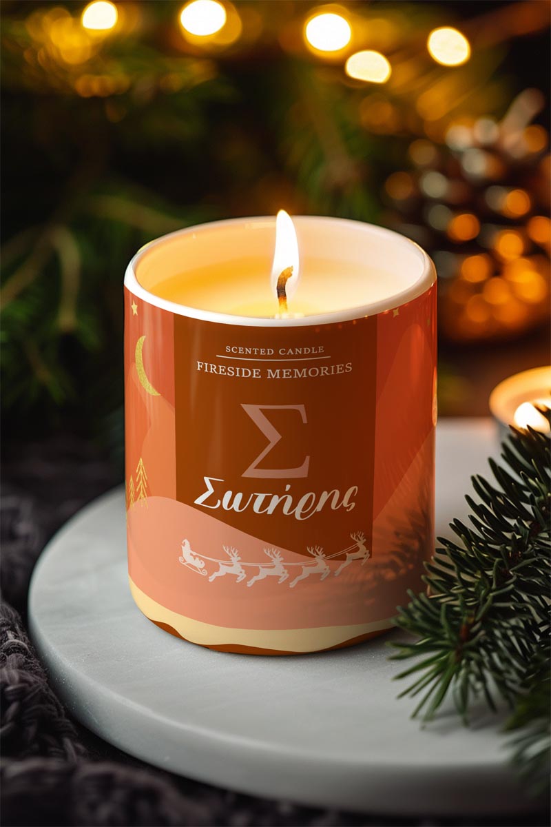 Αρωματικό Κερί, Χειροποίητο με Άρωμα Vanilla Cream, Love Deer