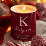 Αρωματικό Κερί, Χειροποίητο με Άρωμα Vanilla Cream, Gold Snow