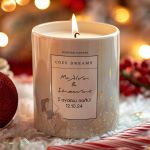 Αρωματικό Κερί, Χειροποίητο με Άρωμα Vanilla Cream, Glitter Love